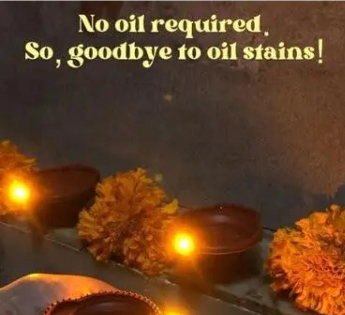 Set Of 12 Water Sensor Diya