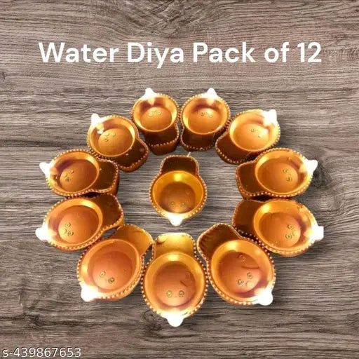 Set Of 12 Water Sensor Diya